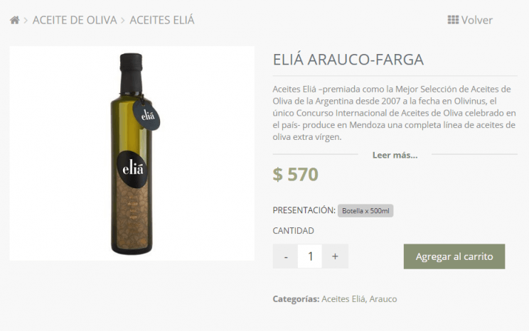 Primer Everything Olive Website de la Argentina