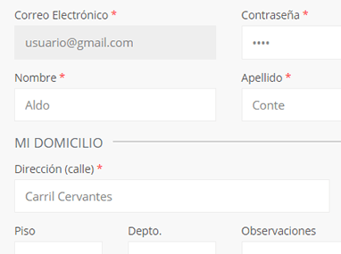 Carrito de compras