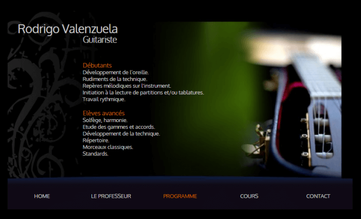 Guitar teacher