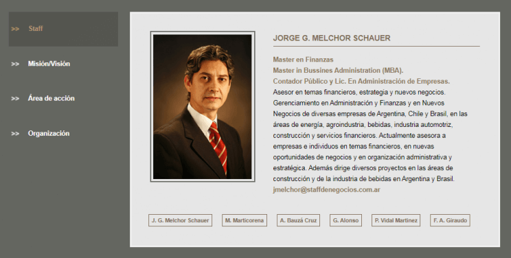 Staff de Negocios