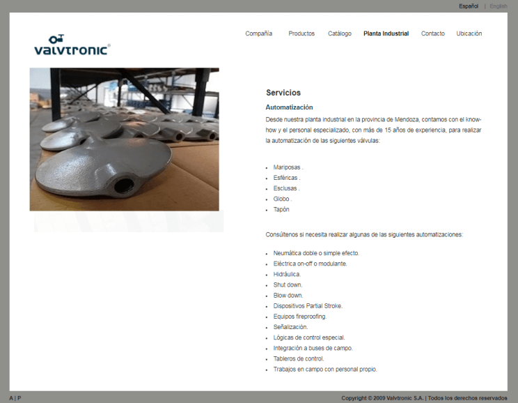 Manufacture of Valves and Actuators