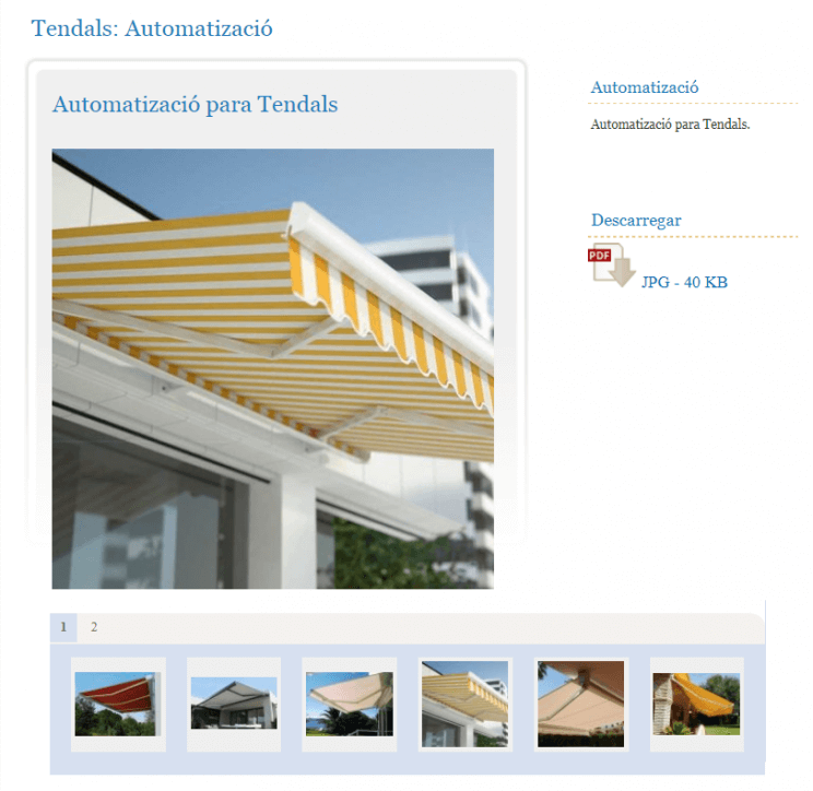Awnings, Tarpaulins, Upholstery, Curtains and automations