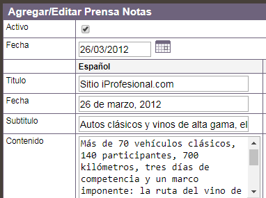 Sistemas de noticias